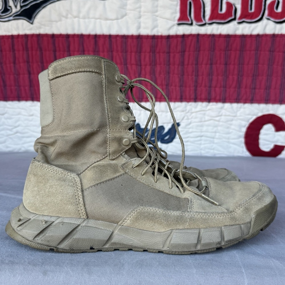Size 11 - Oakley Boots Mens Beige Suede Combat Tactical Military 11188-889 - Picture 6 of 9